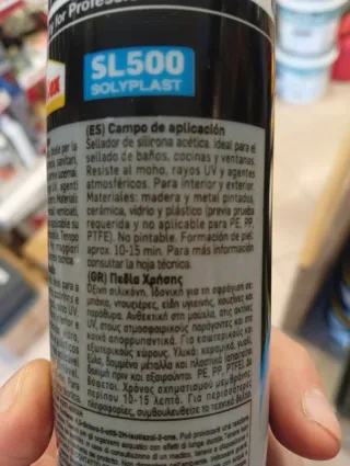 Sigillante Pattex SL500 Solyplast Acetic Silicone