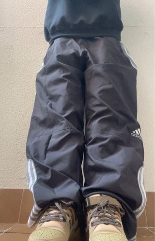 track pants adidas - vintage triple black oversize