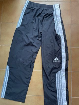 track pants adidas - vintage triple black oversize