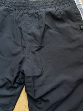 track pants adidas - vintage triple black oversize