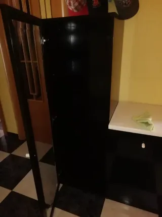 Estantería, vitrina y mueble bajo