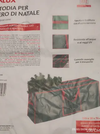 Custodia albero di Natale in tessuto