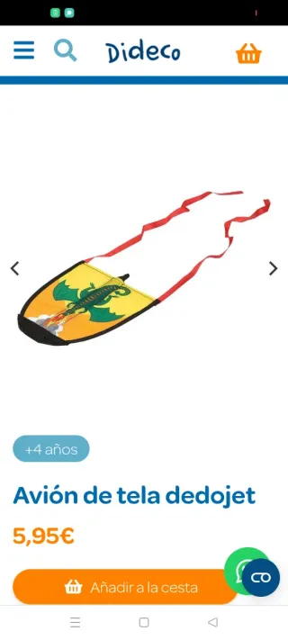 Avión de tela lanzado con dedo, juguete infantil