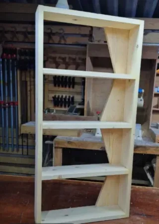 Estantería de madera 4 baldas