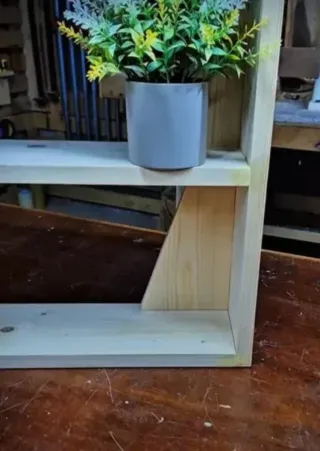 Estantería de madera 4 baldas