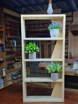 Estantería de madera 4 baldas