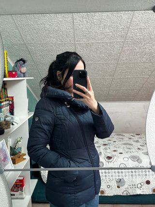 Piumino Armani donna blu