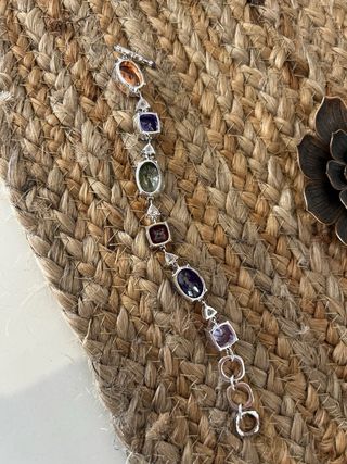 Pulsera piedras colores