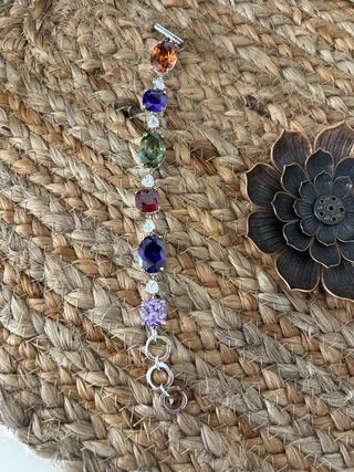 Pulsera piedras colores
