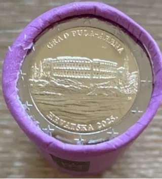 Moneda 2 Euros Croacia 2025 Arena Pula