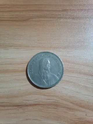 Moneda 5 Francos Suizos 1996