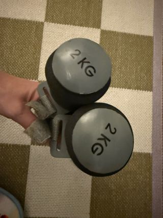 Mancuernas 2 kg con agarre