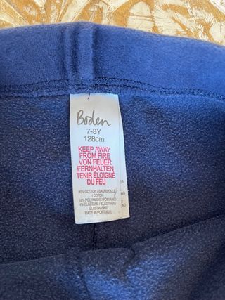 Leggings terciopelo azul marino Boden