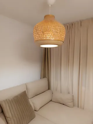Lámpara de techo bambú Ikea modelo MISTERHULT