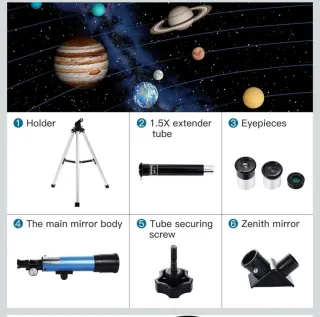 Telescopio 50mm Niños y Adultos