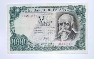 1000 Pesetas 1971 Serie 3K58