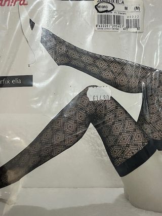 Medias Negras de Encaje Talla Única