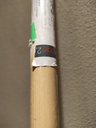 Barra Cortina Madera Beige 2,50