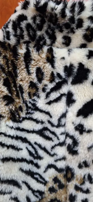 Chaqueta torera pelo leopardo talla única