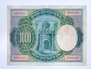 1000 Pesetas 1925 Sin serie 3685
