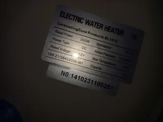 Calentador Agua Eléctrico 12V 10L