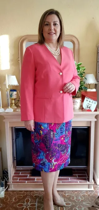 Chaqueta coral fiesta talla 54