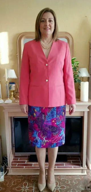 Chaqueta coral fiesta talla 54