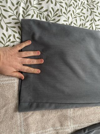 Pantalón gris pierna ancha T42