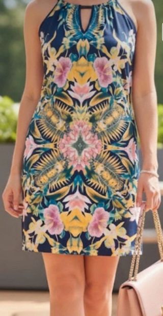 Vestido Verano Halter Estampado Floral