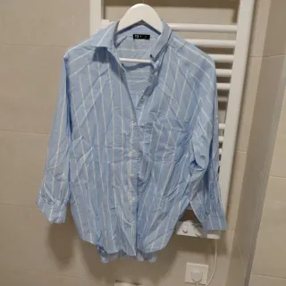 Camisa de rayas azul y blanco Talla L