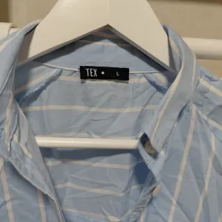 Camisa de rayas azul y blanco Talla L