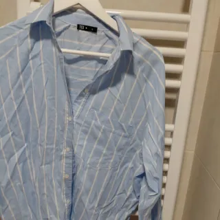 Camisa de rayas azul y blanco Talla L