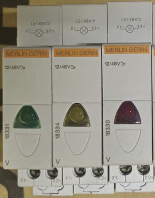 Merlin Gerin Indicatore Luminoso 12/48V
