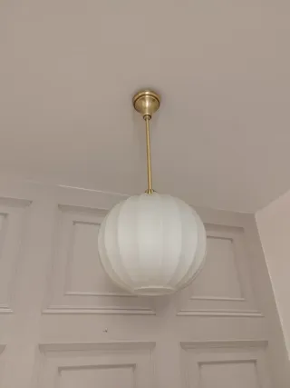 Lámpara italiana vintage vidrio opaco