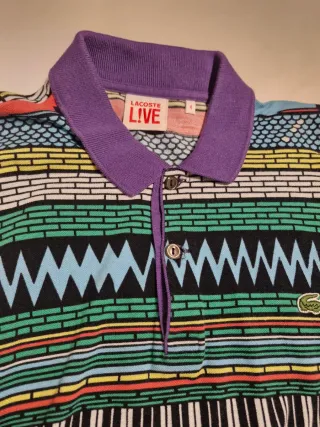 Polo Lacoste Live Multicolor Talla M