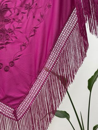 Mantón Flamenco Buganvilla Bordado