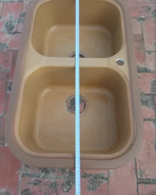 Fregadero Poalgi 2 senos fibra