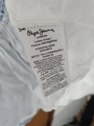 Vestido Pepe Jeans Azul y Blanco