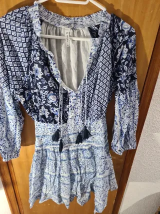 Vestido Pepe Jeans Azul y Blanco