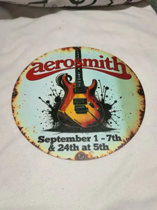 Placa Metálica Aerosmith 20cm