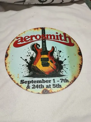 Placa Metálica Aerosmith 20cm