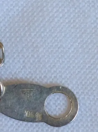 Gargantilla fina de plata 36 cm y corazón cristal