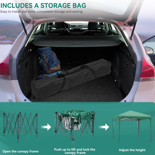 Cenador plegable verde