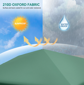 Cenador plegable verde