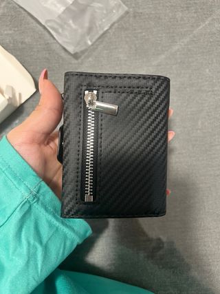 Cartera Antirrobo Hombre Diseño Elegante Negra