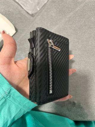 Cartera Antirrobo Hombre Diseño Elegante Negra