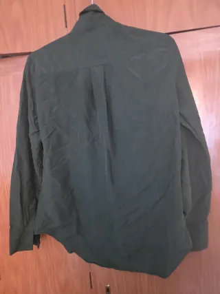 Camisa Zara Talla XS Verde Mujer
