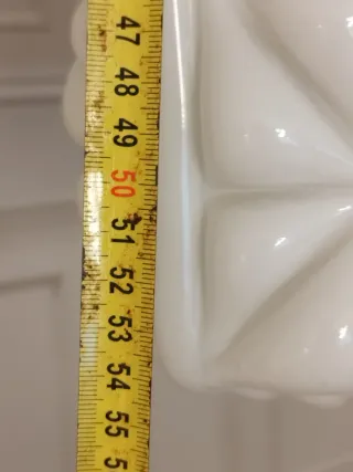 Lámpara colgante opalina geométrica blanca