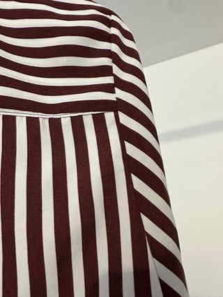 Camisa H&M Rayas Granate Talla 44