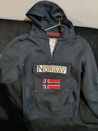 Sudadera Geographical Norway Negra